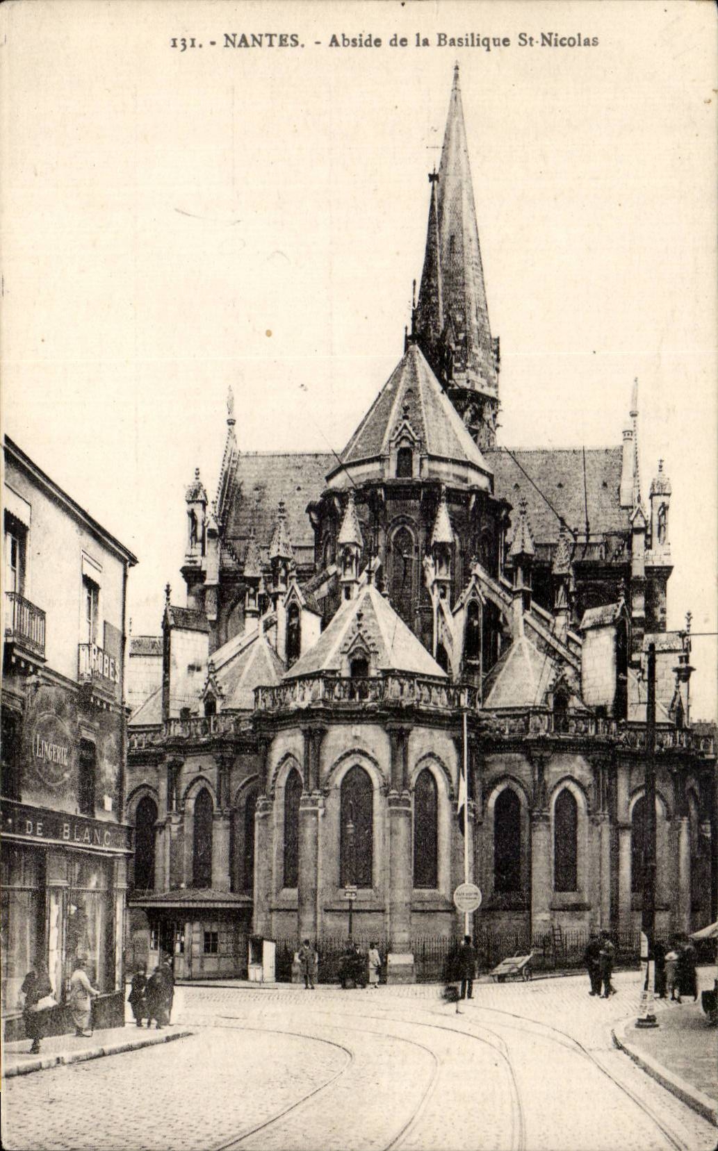 Nantes CPA Abside de la basilique St Nicolas