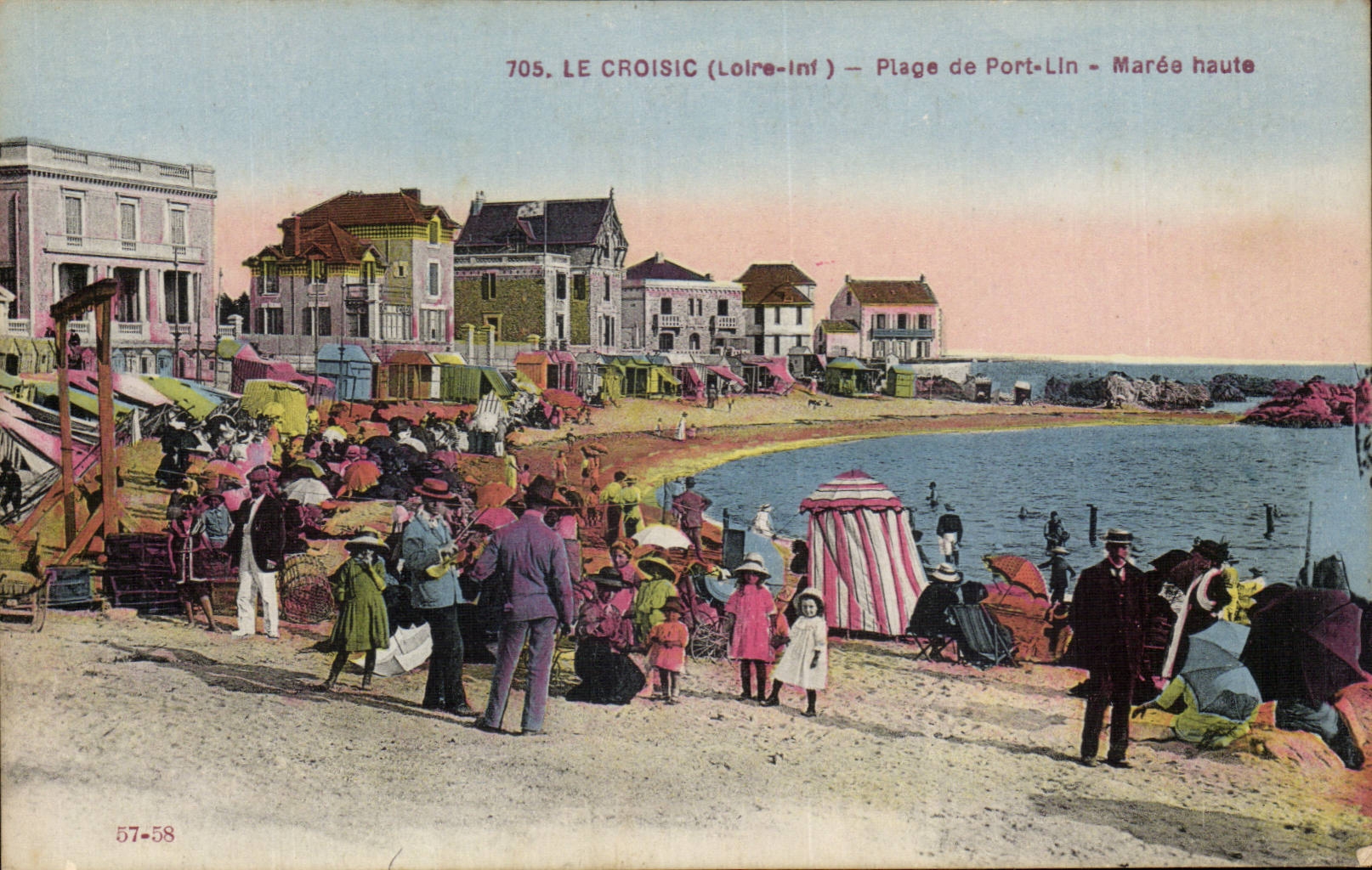 Le Croisic CPA Plage de Port Lin Maree haute