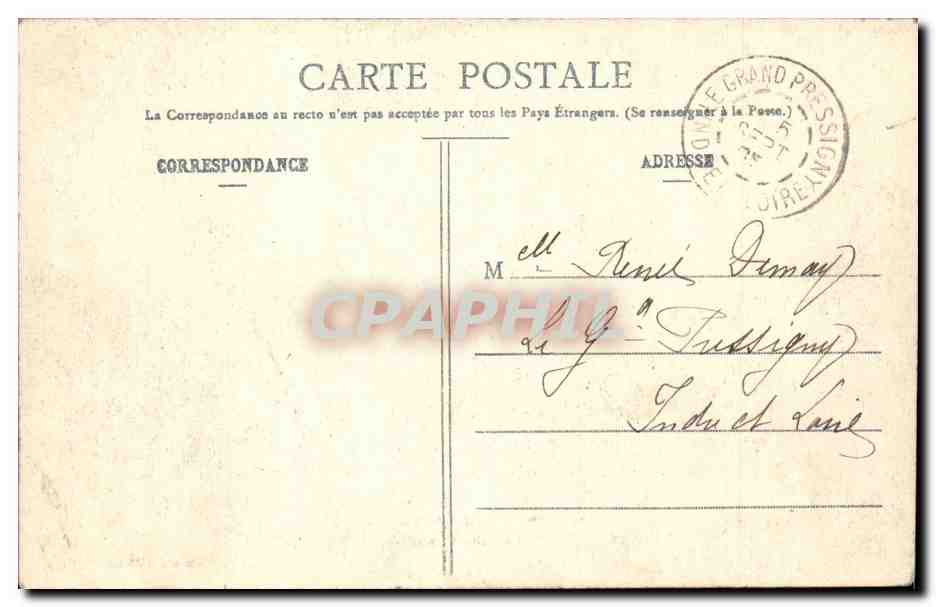 Le Croisic CPA Vue prise de la promenade du Mont Espt — Rückseite