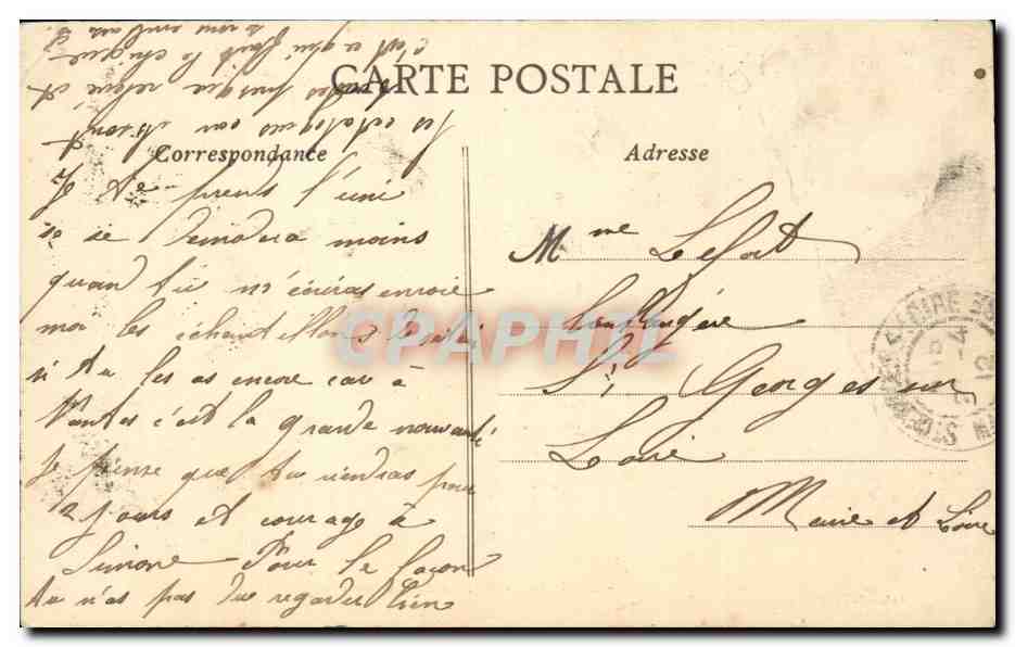 Nantes CPA le port au clair de lune — Verso