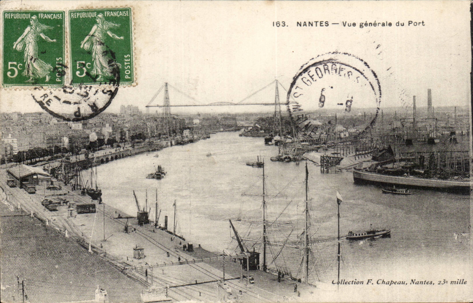 Nantes CPA Vue generale du port