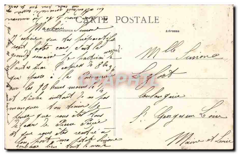 Nantes CPA Vue generale du port — Rückseite