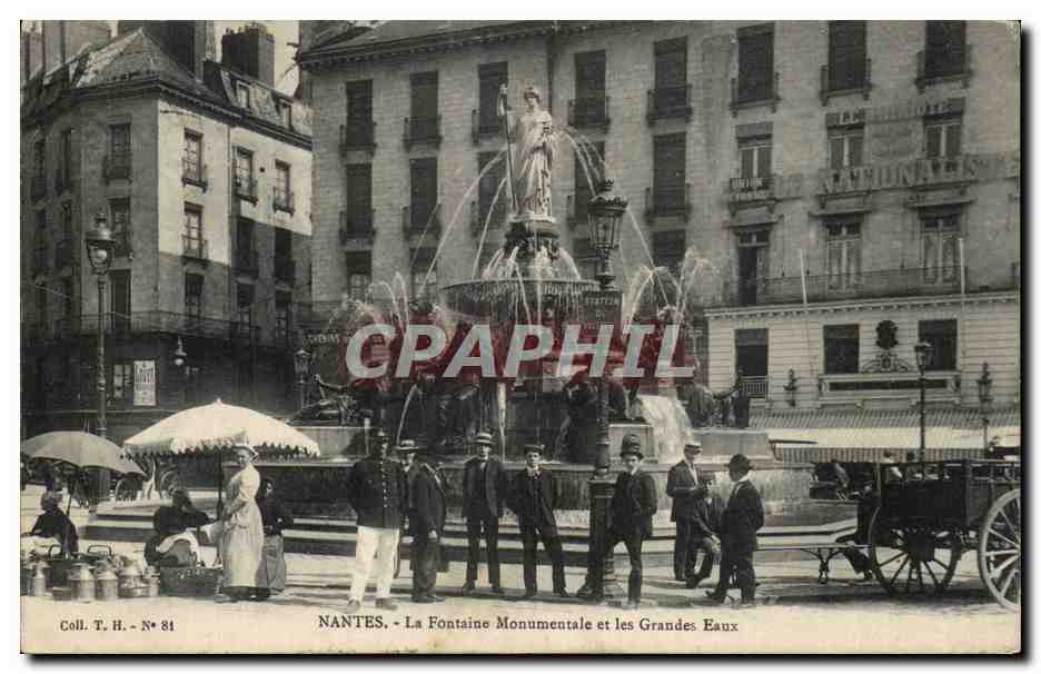 NANTES - La Fuente Monumental y las Grandes Aguas — Coll. T. H. - N° 81