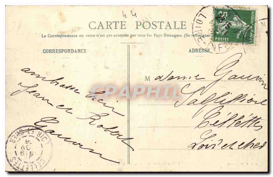 NANTES - La Fuente Monumental y las Grandes Aguas — Coll. T. H. - N° 81 — Reverso