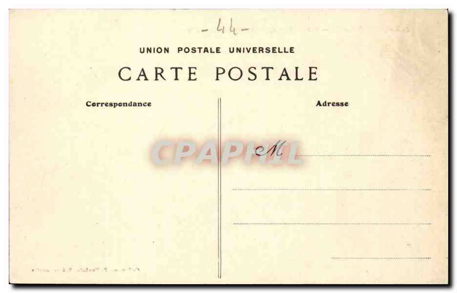 Saint Nazaire CPA Les rochers de la plage Ville es martin — Rückseite