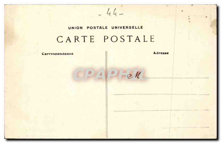 Saint Nazaire CPA La nouvelle entree DEpart de la Champagne (bateau paquebot) — Verso