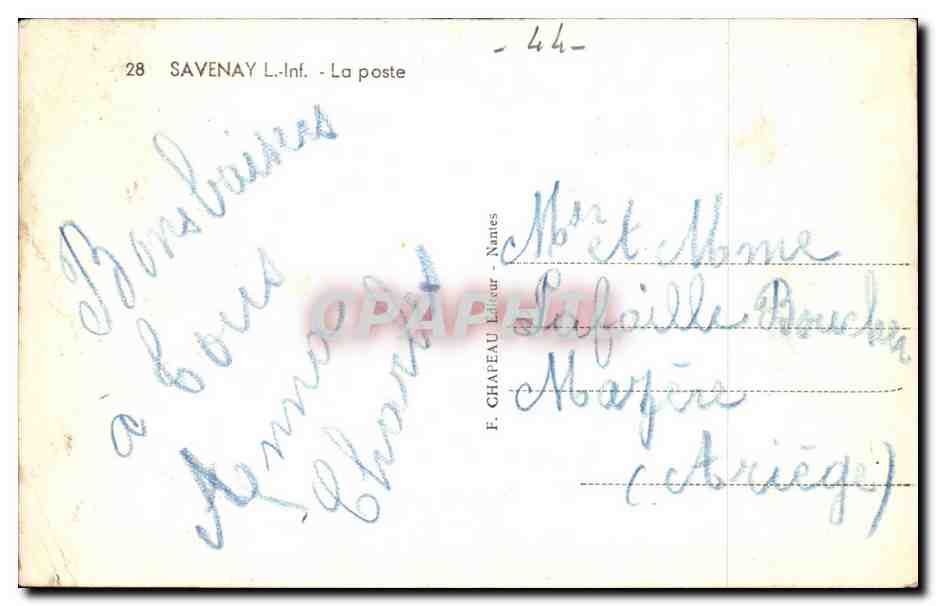 Savenay CPA La poste — Back