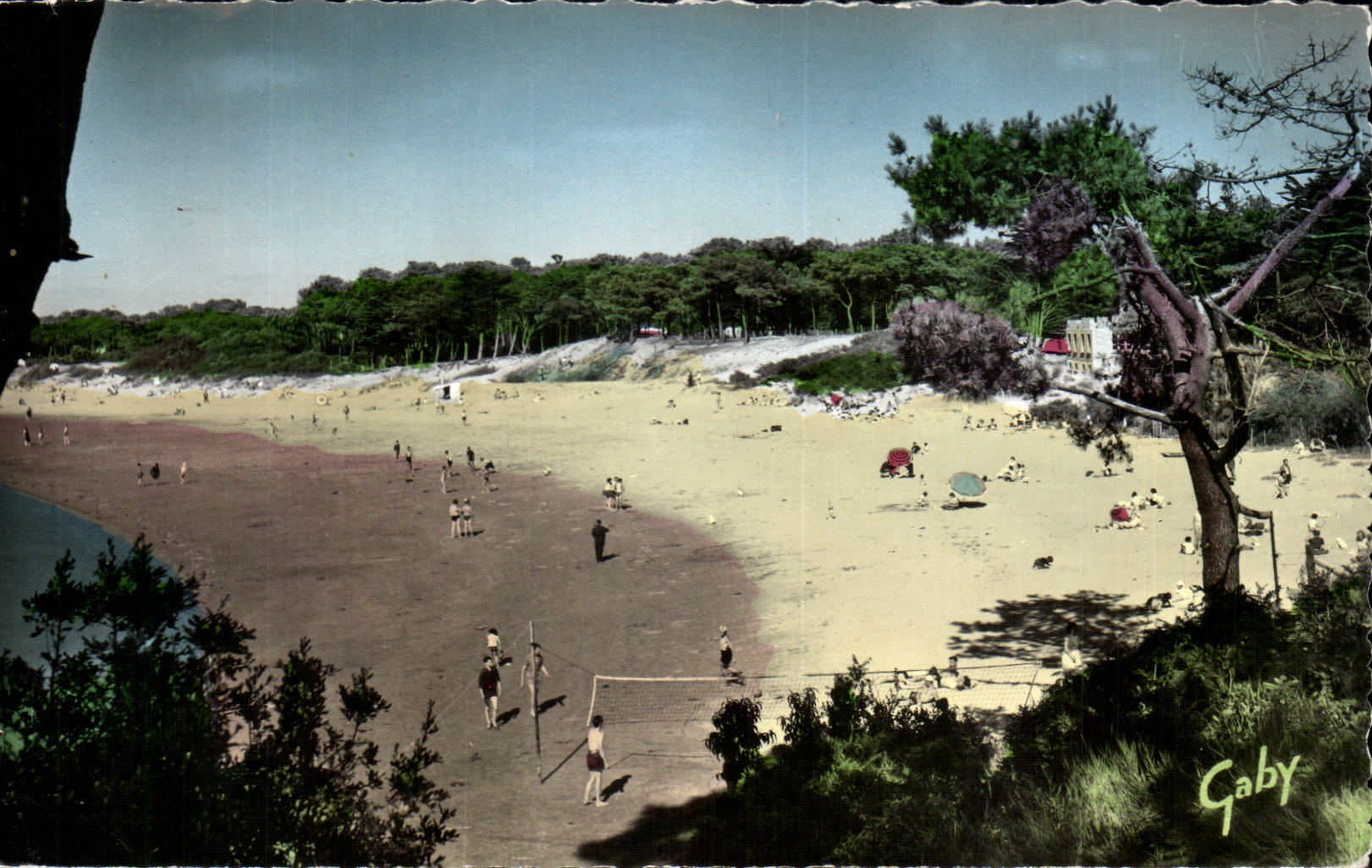 Saint Brevin les pins CPM Plage au pointeau (volley ball volleyball)
