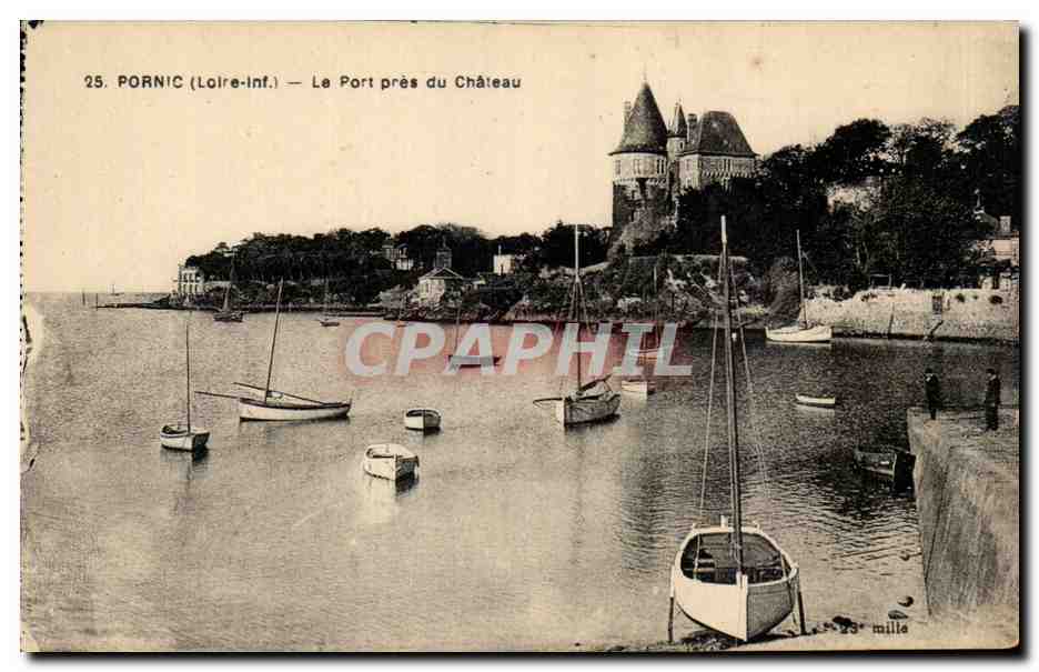 Pornic CPA Le port pres du chateau