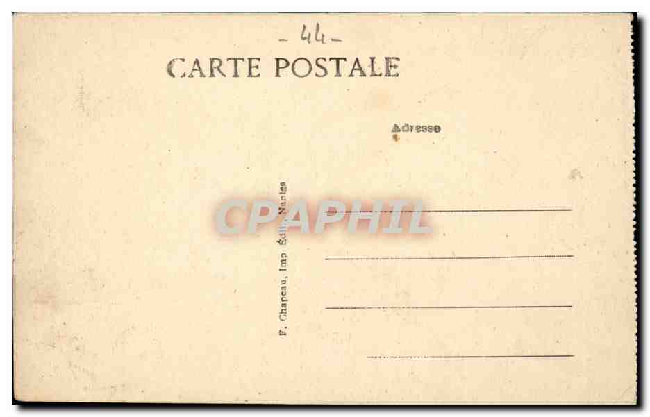 Pornic CPA Le port pres du chateau — Rückseite