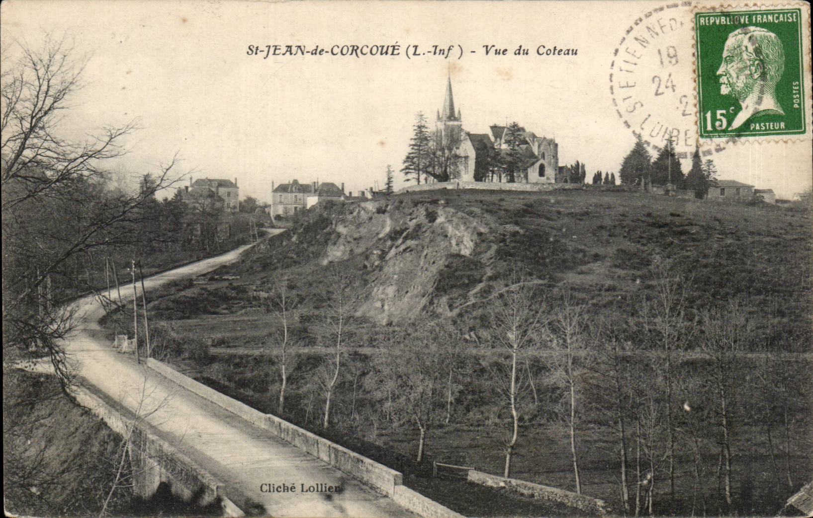 St Jean de Corcoue CPA Vue du coteau