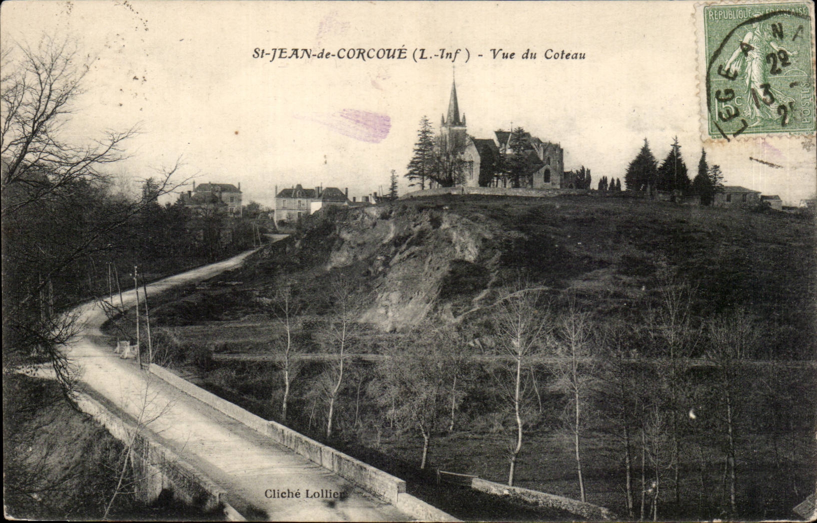 St Jean de Corcoue CPA Vue du coteau