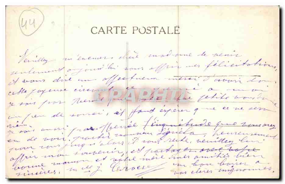 Guerande CPA Marais salants de Saille — Rückseite