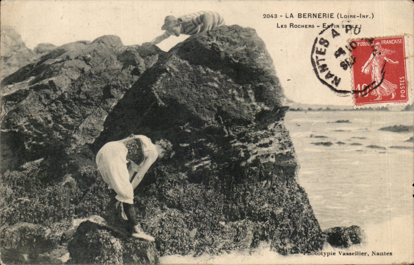 La Bernerie CPA Les rochers Enfin seule !