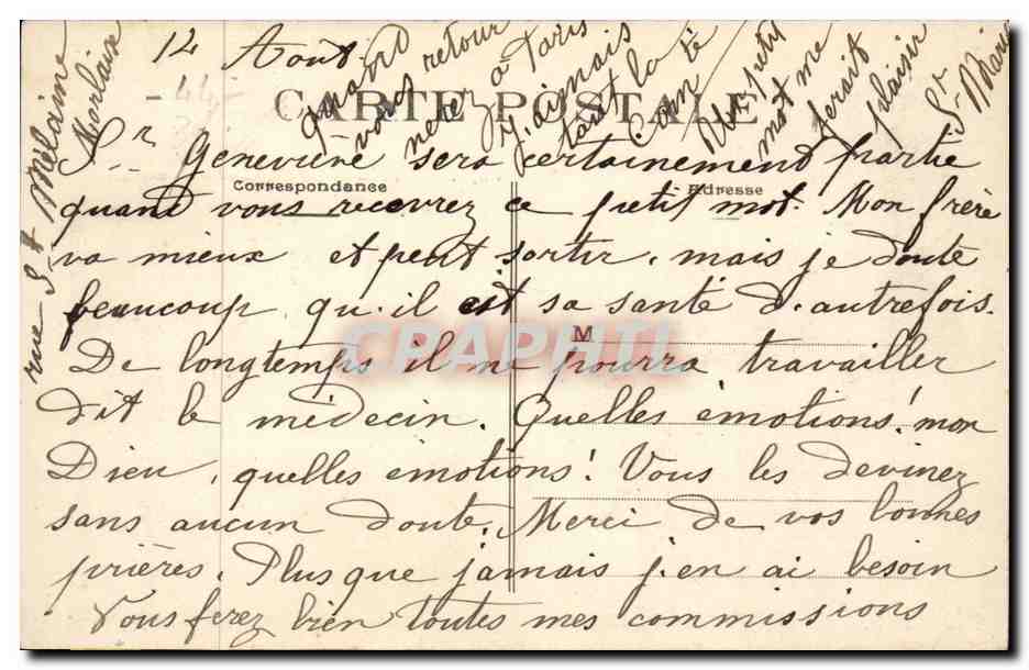 Bourg de Batz CPA L'eglise et la chapelle des Muriers — Rückseite