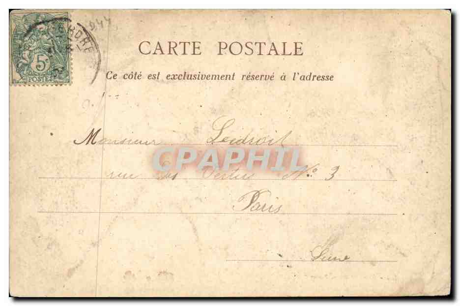 Casson CPA Le chateau Un coin du parc — Rückseite