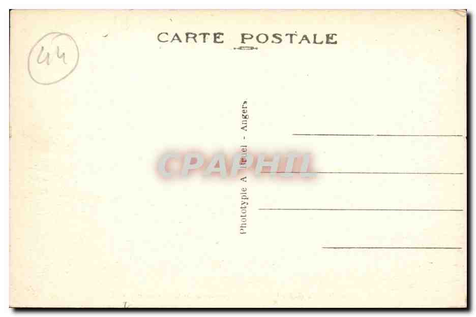 Le Croisic CPA Les rochers de la grande cote — Rückseite