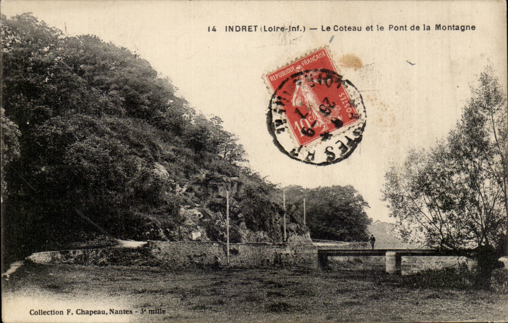 Indret CPA Le coteau et le pont de la montagne