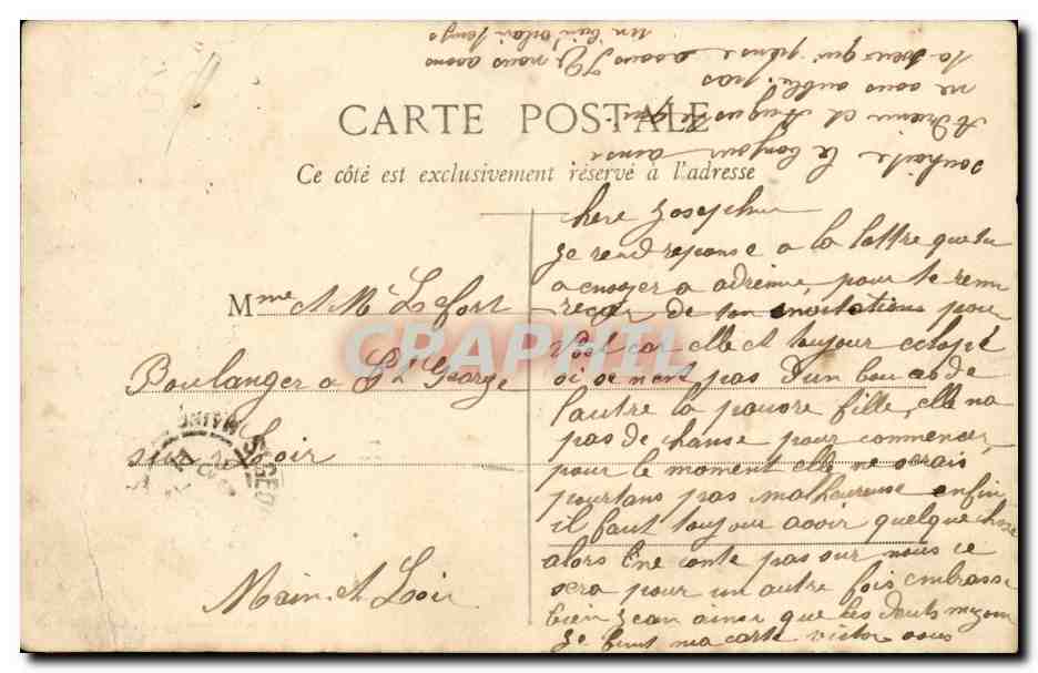 Ancenis CPA Les ruines du chateau (attelage) TOP — Back