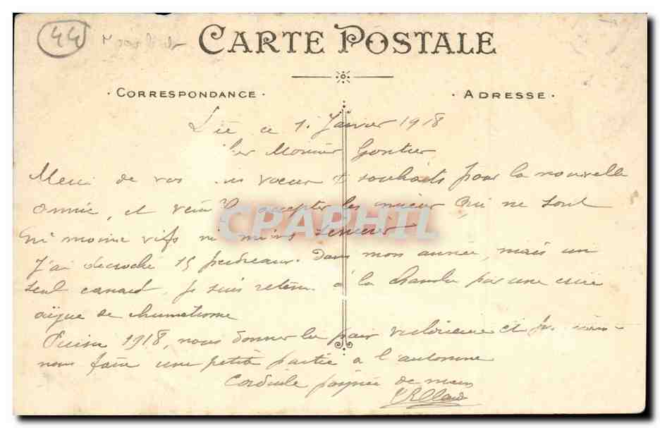 Ancenis CPA Le pont suspendu (pecheurs) — Back