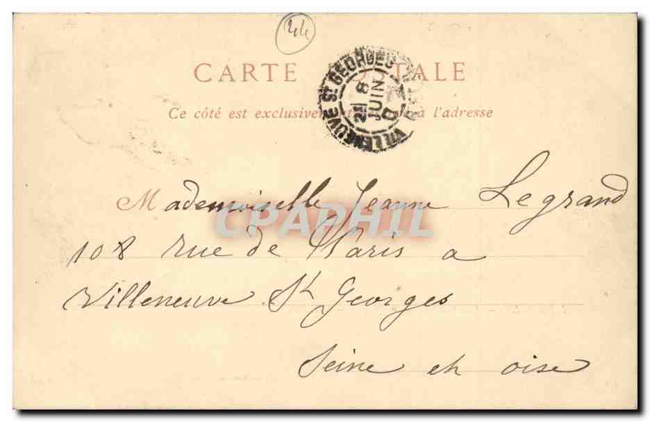 La Baule CPA Vue generale de la plage — Rückseite