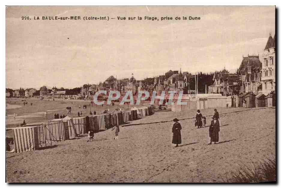 La Baule CPA Vue sur la plage prise de la Dune