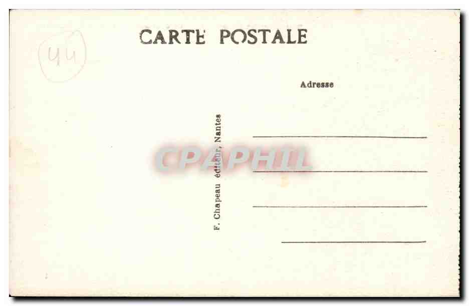 La Baule CPA Le quai Benoit Port du Pouliguen — Rückseite
