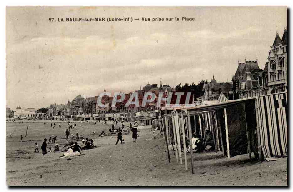 La Baule CPA Vue prise sur la plage