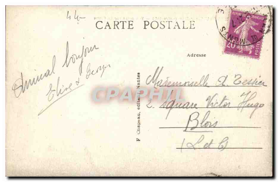 La Baule CPA Vue prise sur la plage — Rückseite