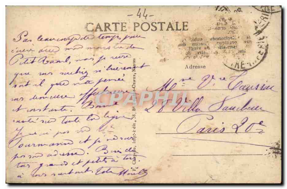 La Baule CPA L'entree de la plage — Rückseite