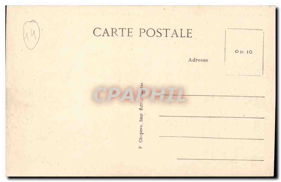 La Baule CPA Le casino et l'hotel Roayl pris de la plage — Rückseite
