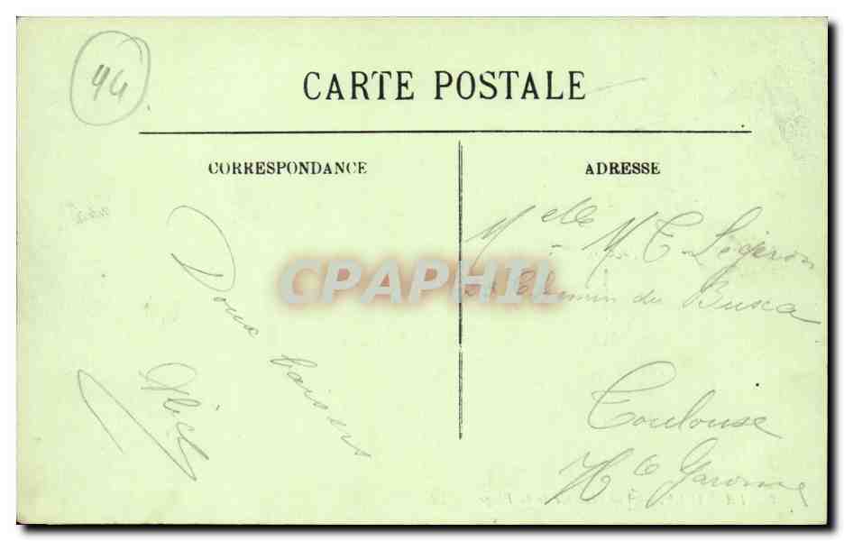 La Baule CPA Vue generale de la plage — Rückseite