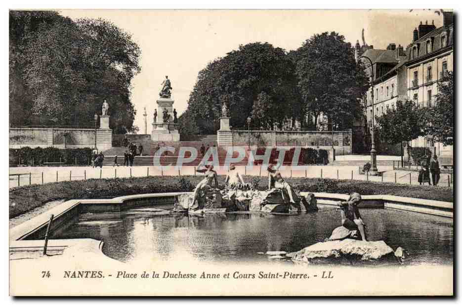 Nantes CPA place de la duchesse Anne et cours Saint Pierre