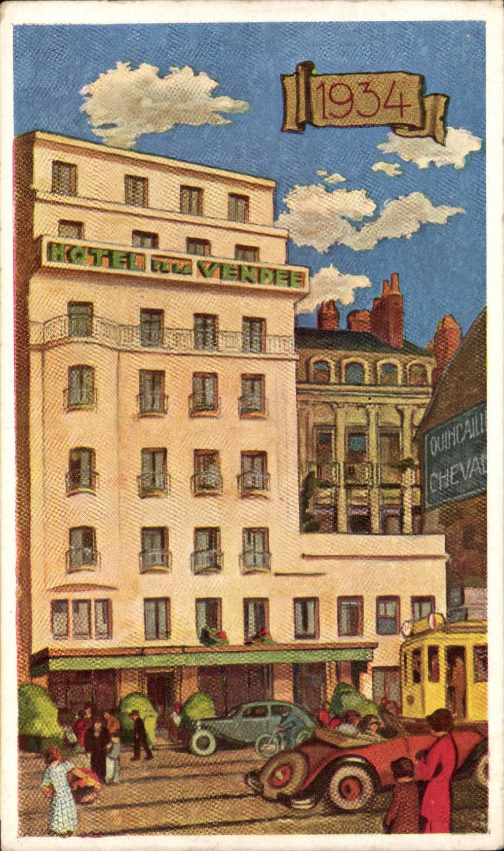 CPA l'hotel de la VEndee en 1934