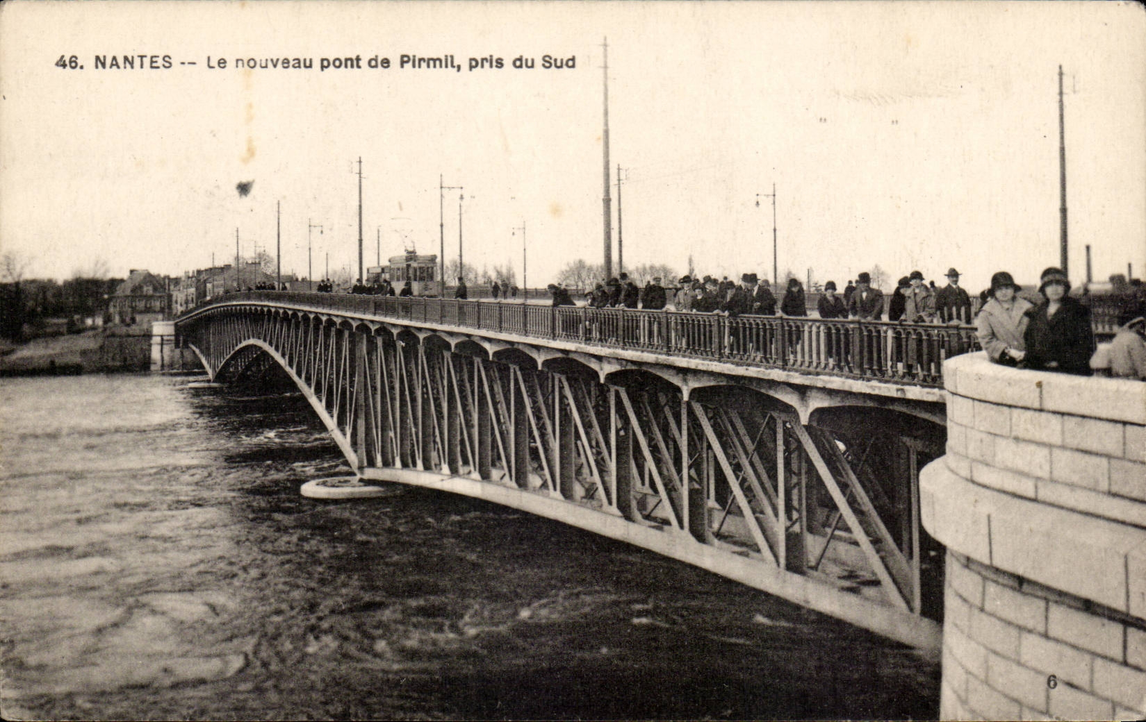 CPA Nantes CPA Le nouveau pont de Pirmil pris du Sud