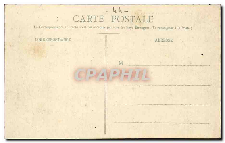 CPA Nantes CPA L'hotel de la Prefecture — Rückseite