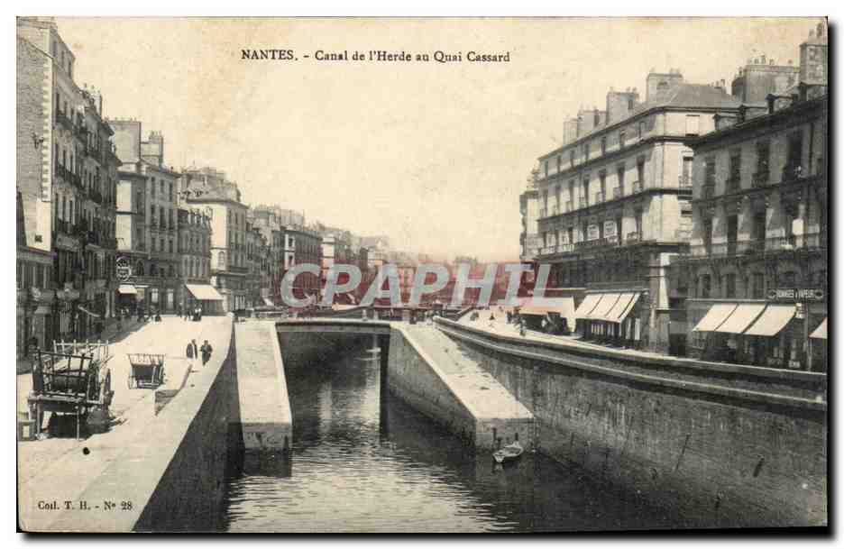 Nantes CPA Canal de l'Herde au quai Cassard