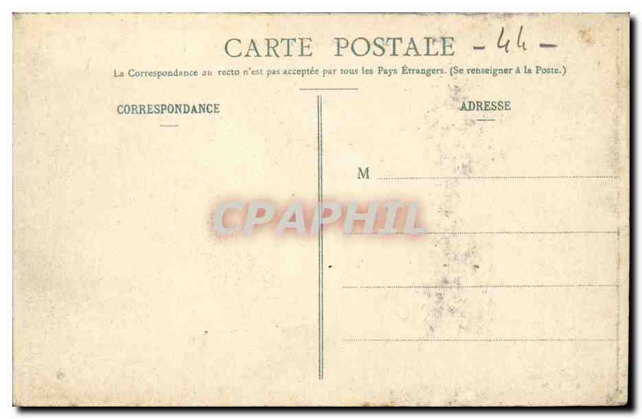 Nantes CPA Canal de l'Herde au quai Cassard — Rückseite