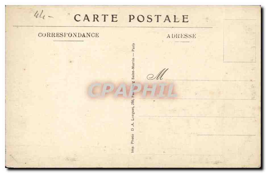 CPA Nantes Central Hotel Societe Francaise des Hotels Modernes — Verso