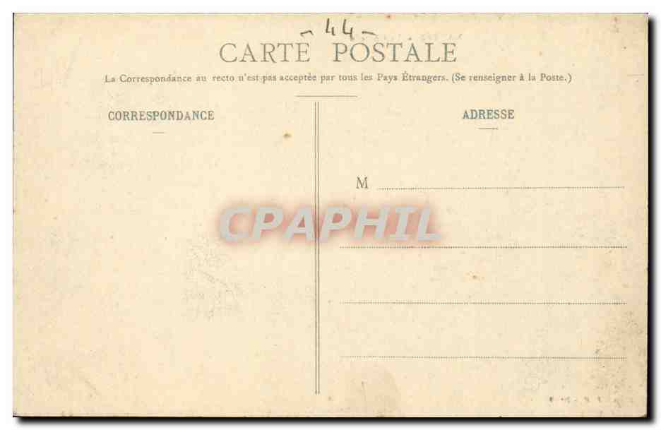 CPA Nantes Le chateau — Verso