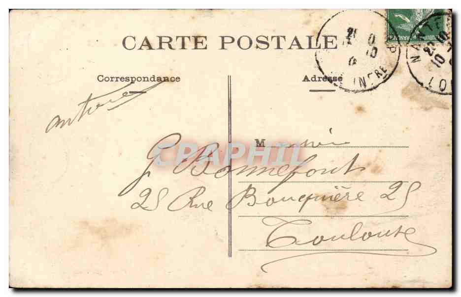 CPA Nantes passage Pommeraye — Rückseite