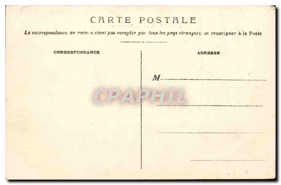 CPA Nantes Le pont de la Rotonde — Rückseite