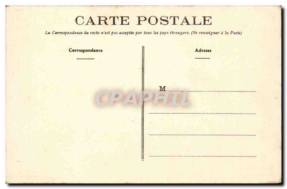 CPA Nantes Le chateau — Verso