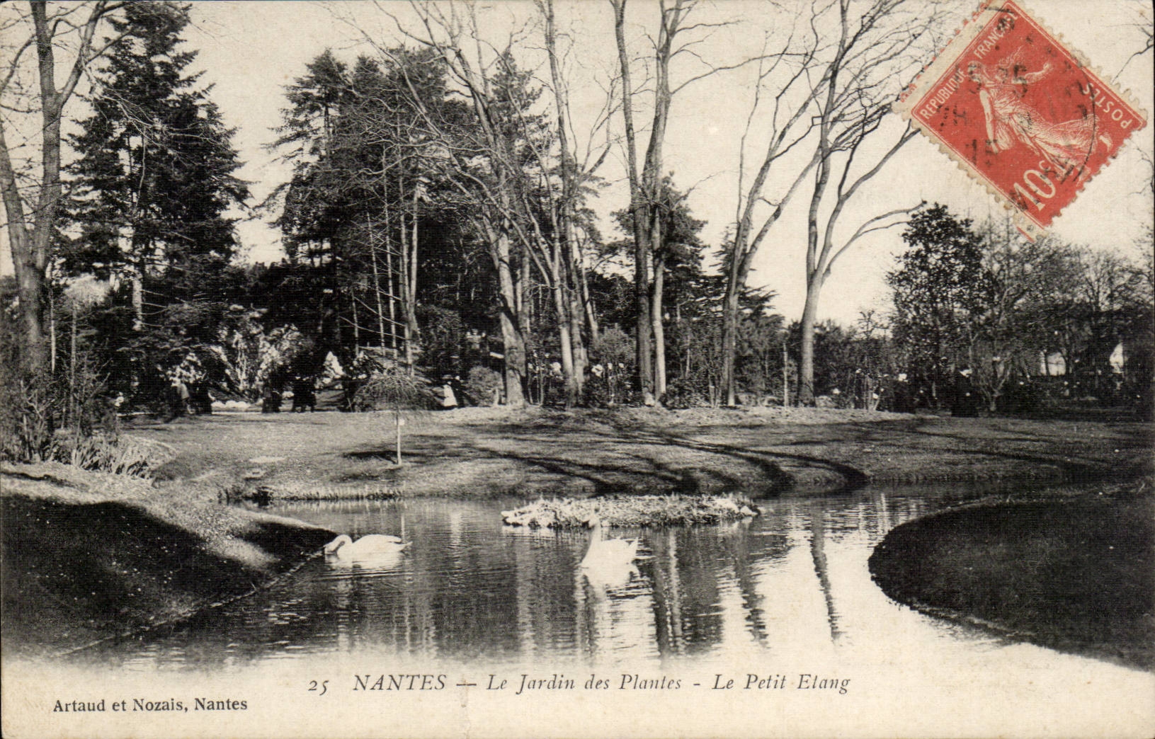 CPA Nantes Le jardin des plantes Le petit Etang
