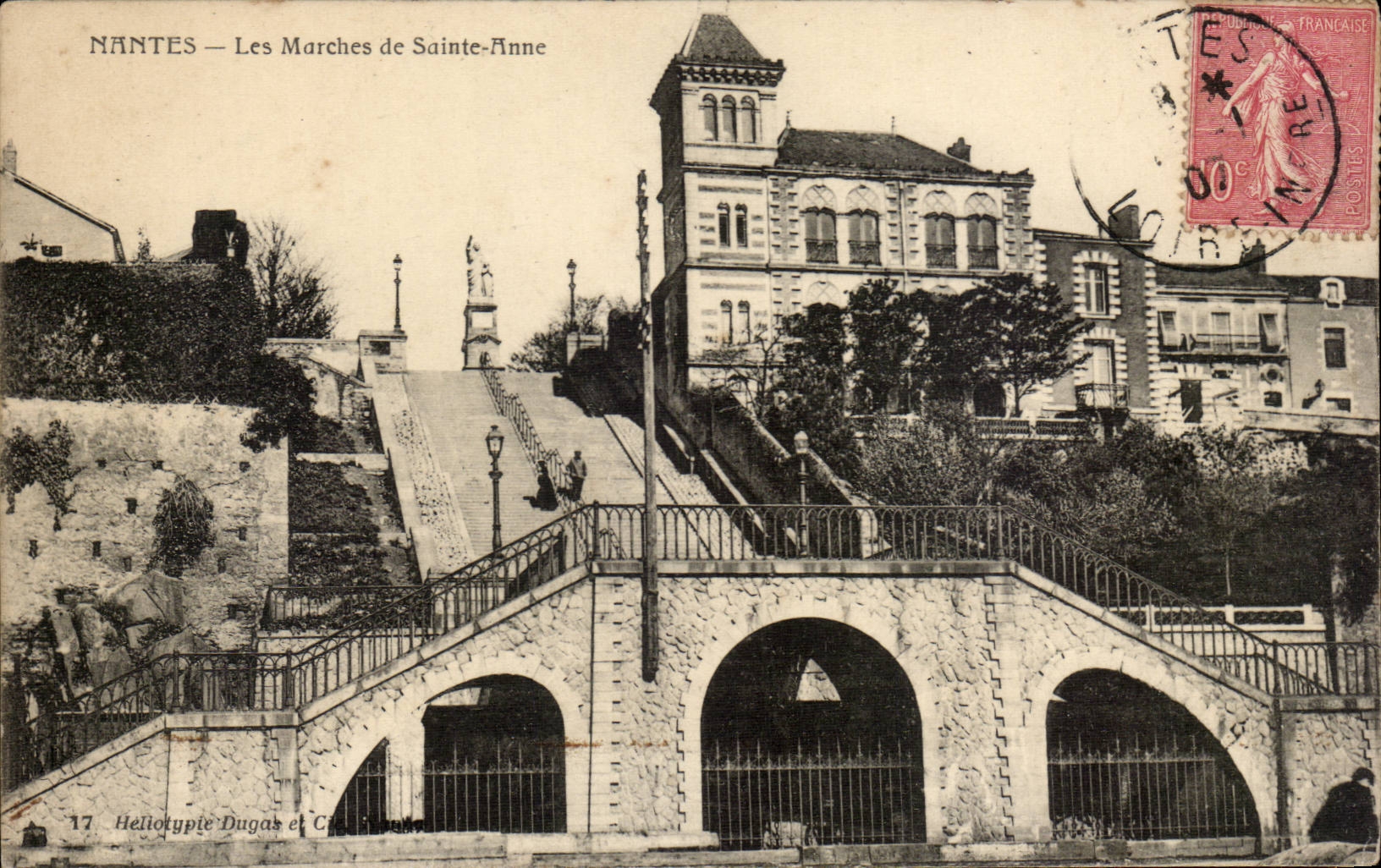 CPA Nantes Les marches de Sainte Anne