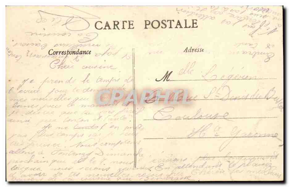 CPA Nantes Le musee d'archeologie Dobree — Rückseite