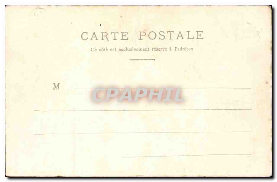 Nantes CPA Le chateau vu de la place de la duchesse Anne — Verso
