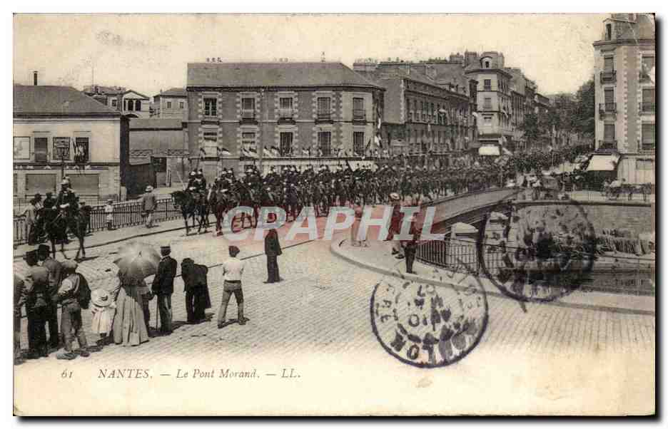 Nantes CPA Le pont Morand (Dragons cuirasses)