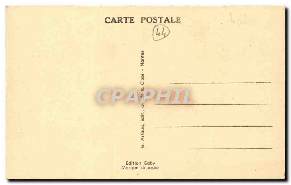 Guerande CPA Le moulin du diable (mill) — Verso
