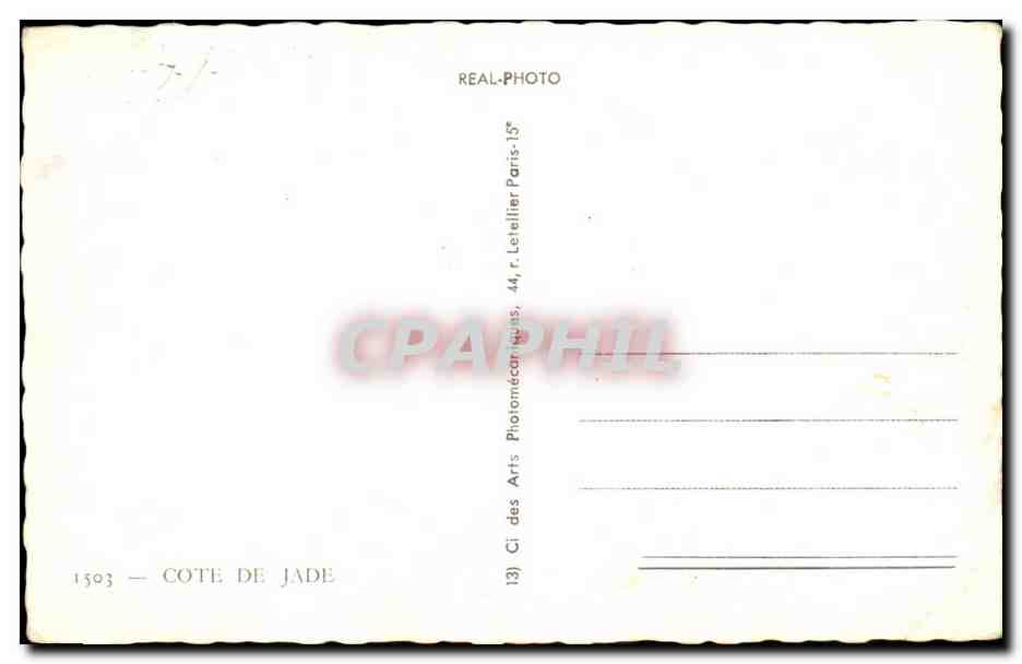 CPM Cote de Jade Brevin Prefailles Ste Marie sur Mer Tharon Pornic Bernerie Saint Miche Chef chef — Rückseite